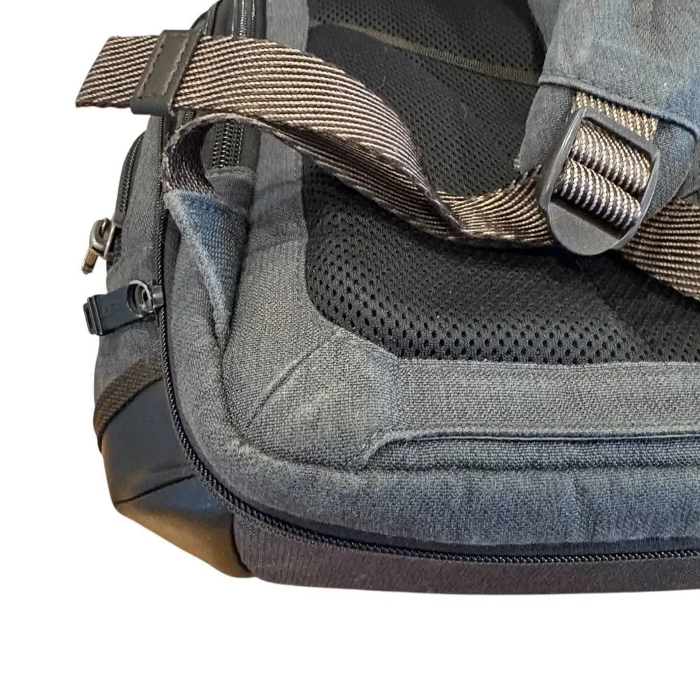 Tumi Alpha Bravo Knox Gray Brown Backpack Laptop Carryon Bag $595 MSRP